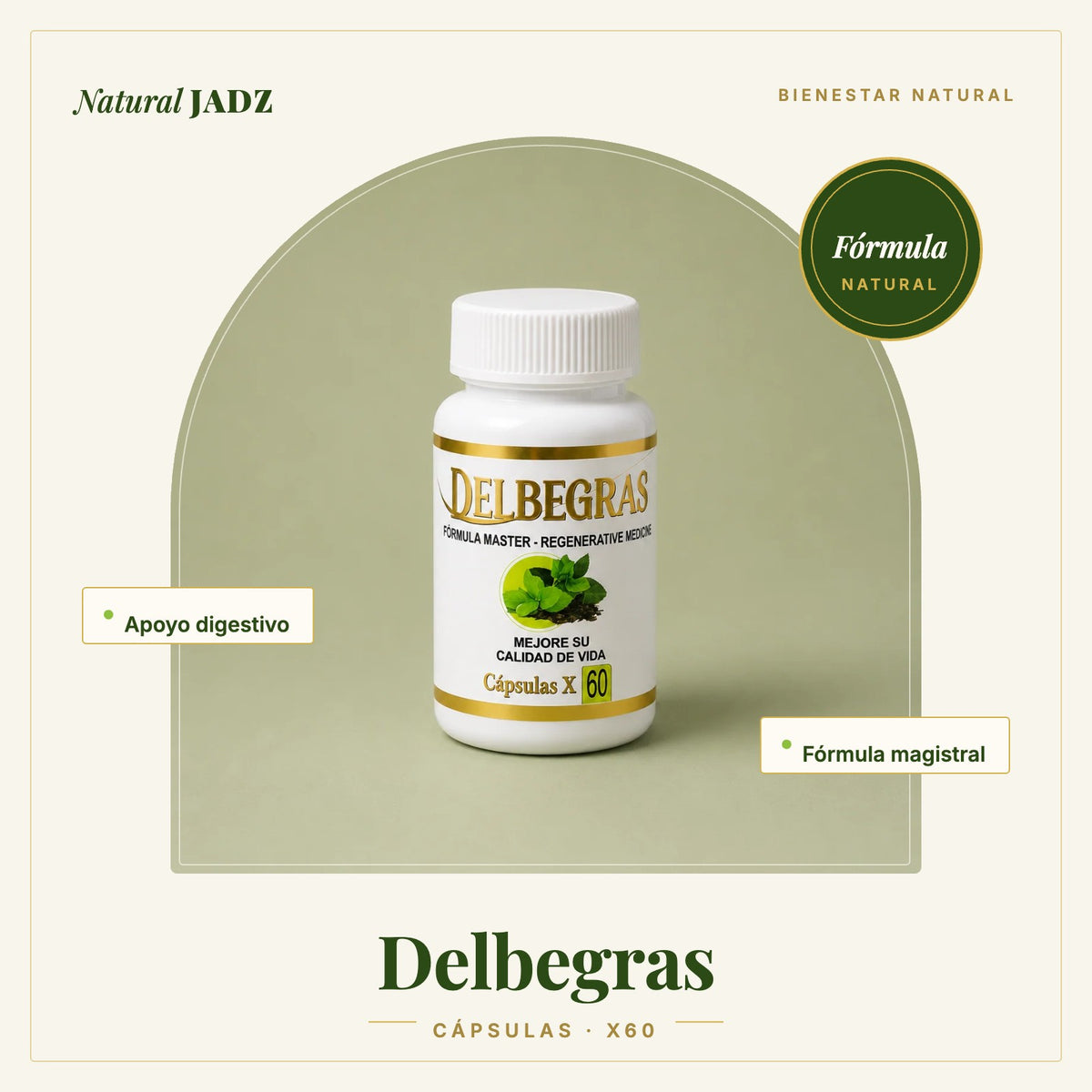 Cápsulas Delbegras x60 Natural JADZ