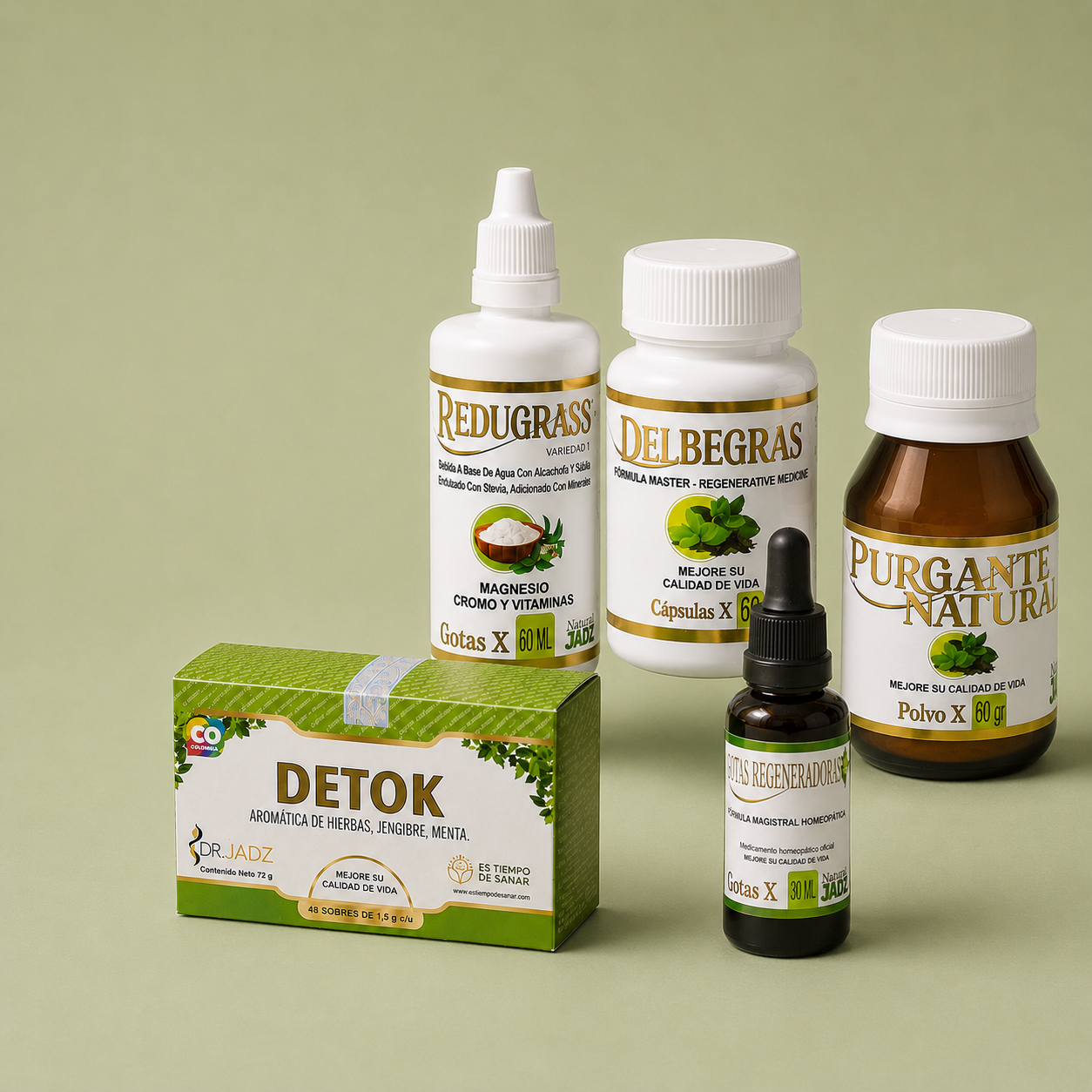 Kit Reductor Natural JADZ - los 5 productos